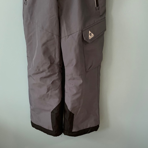 Gerry Kids Gray Snow Pants with removable Suspenders - Picture 2 of 4